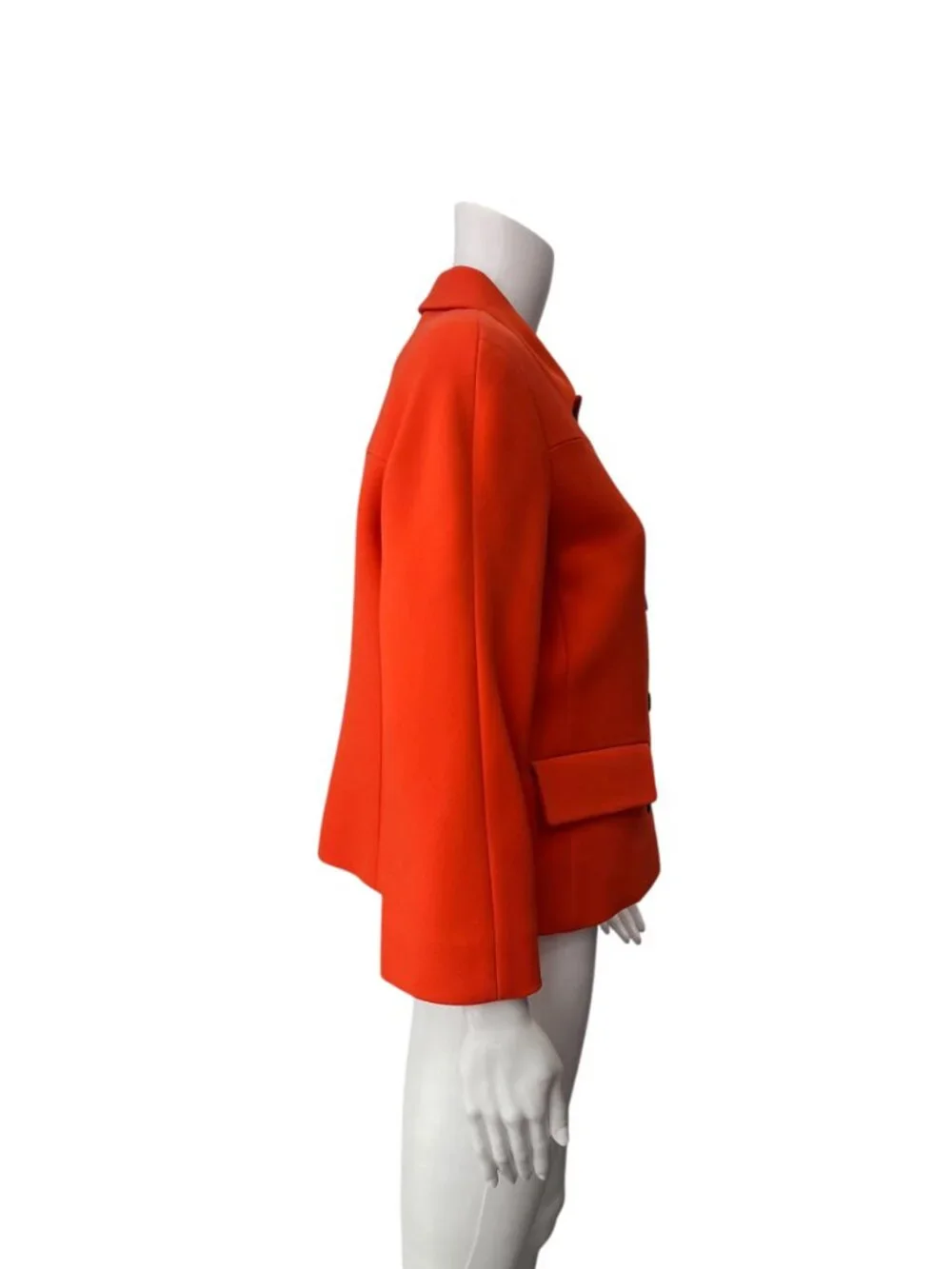 Christian Dior 2022 Spring Orange Wool Silk Jacket size 12/FR 44
